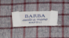 Barba Napoli Gray Striped Cotton Shirt - Slim - (818) - Parent