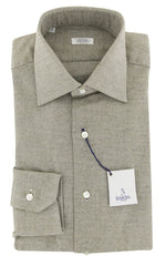 Barba Napoli Gray Solid Cotton Shirt - Slim - (815) - Parent