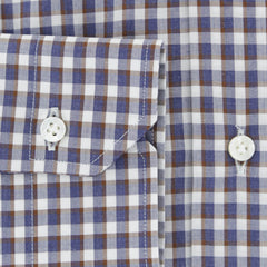 Barba Napoli White Check Cotton Shirt - Slim - (856) - Parent