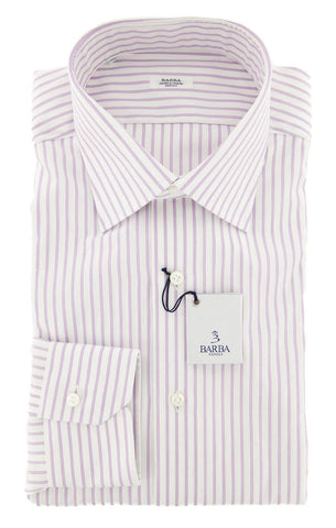 Barba Napoli Lavender Purple Shirt - Slim - 16 US / 41 EU