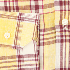Barba Napoli Yellow Plaid Shirt - Slim - (D2U200U10T) - Parent