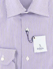 Barba Napoli Purple Striped Shirt - Slim - (D2U1677U10T) - Parent