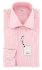 Barba Napoli Pink Striped Shirt - Slim - (BND2U1791U10) - Parent