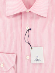 Barba Napoli Pink Striped Shirt - Slim - (BND2U1791U10) - Parent