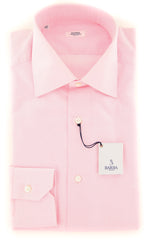 Barba Napoli Pink Solid Shirt - Slim - 14.5/37 - (D2U1821U10T)