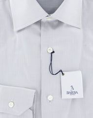 Barba Napoli Gray Striped Shirt - Slim - (BND2U1958U10) - Parent