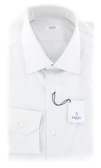 Barba Napoli Light Gray Solid Shirt - Slim - 17/43 - (BNU02079U10T)