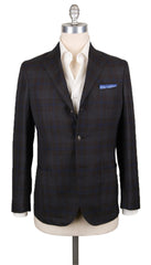 Barba Napoli Dark Brown Wool Plaid Sportcoat - 42/52 - (BNGULELLO45297612)