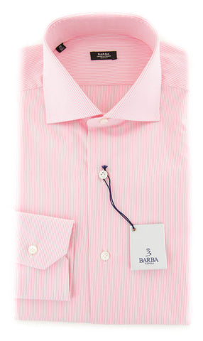 Barba Napoli Pink Shirt - Extra Slim