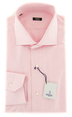 Barba Napoli Pink Solid Cotton Shirt - Extra Slim - (829) - Parent