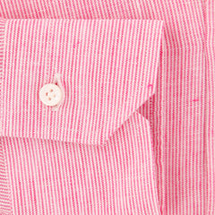 Barba Napoli Pink Striped Shirt - Extra Slim - (I12465017U) - Parent