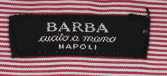 Barba Napoli Red Striped Shirt - Extra Slim - 17/43 - (I1U13T28)