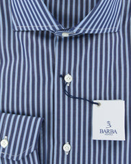 Barba Napoli Navy Blue Shirt - Extra Slim - 15/38 - (I1U13T335210)
