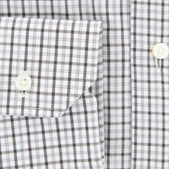 Barba Napoli Brown Plaid Shirt - Extra Slim - (372U13T) - Parent
