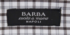 Barba Napoli Brown Plaid Shirt - Extra Slim - (372U13T) - Parent