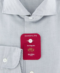 Barba Napoli Gray Solid Shirt - Extra Slim - (LIU13R453806U) - Parent