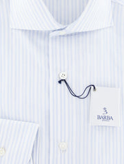 Barba Napoli Light Blue Striped Shirt - X Slim - (I14540402U13R) - Parent