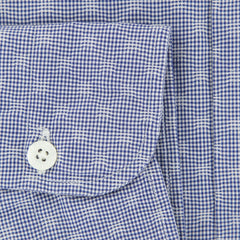 Barba Napoli Blue Micro-Check Shirt - Extra Slim - (BNLI49782U13R) - Parent