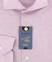 Barba Napoli Lavender Purple Melange Shirt - Extra Slim - (BNLIU188U13T) - Parent