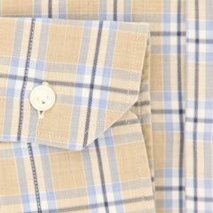 Barba Napoli Beige Plaid Shirt - Extra Slim - (BNU02470U13T) - Parent