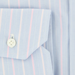 Barba Napoli Light Blue Striped Shirt - Slim - (BNSHRTBLUX140) - Parent
