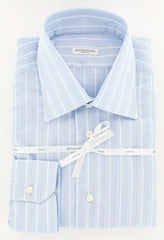 New Buonamassa Napoli Light Blue Cotton Linen Shirt 17/43