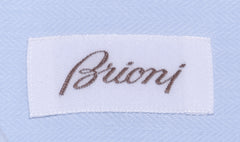 Brioni Light Blue Solid Cotton Shirt - Slim - (BR818223) - Parent