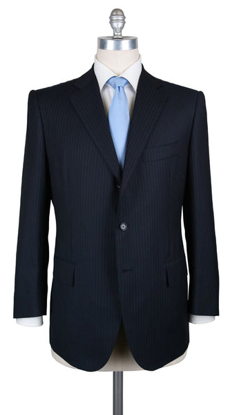 Cesare Attolini Navy Blue Suit - (AUK30PUB3A11WA45B31C4) - Parent