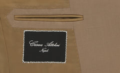 Cesare Attolini Beige Wool Solid Suit - (CA89172) - Parent