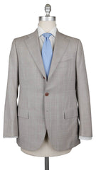 Cesare Attolini Light Brown Wool Plaid Suit - (336) - Parent