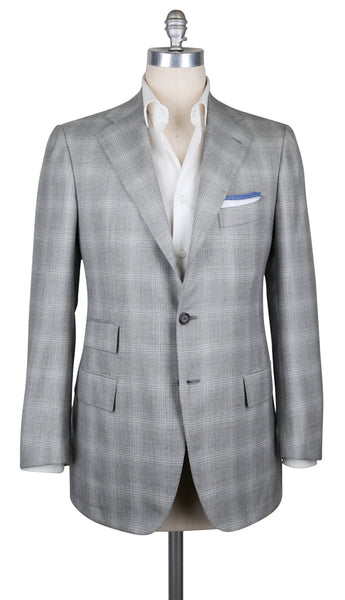 Cesare Attolini Gray Plaid Sportcoat - (CA3210571177) - Parent