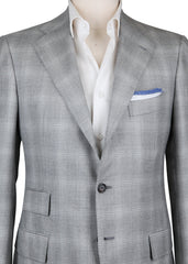 Cesare Attolini Gray Plaid Sportcoat - (CA3210571177) - Parent