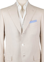 Cesare Attolini Beige Cotton Solid Sportcoat - (206) - Parent