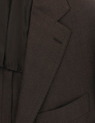 Cesare Attolini Dark Brown Wool Blend Solid Sportcoat - (222) - Parent