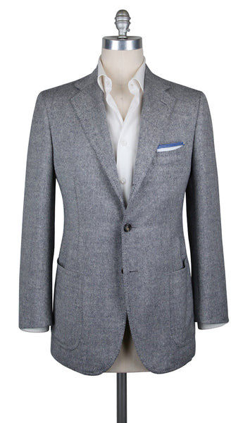 Cesare Attolini Gray Wool Blend Sportcoat - (CAM35870117) - Parent