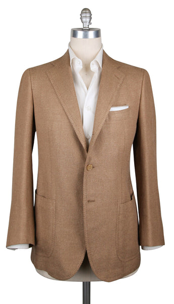 Cesare Attolini Caramel Brown Solid Sportcoat - (CA35953317) - Parent