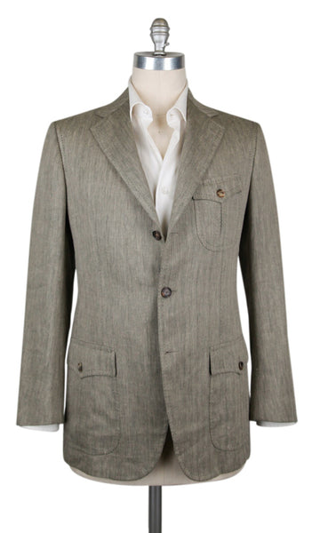 Cesare Attolini Olive Green Sportcoat - (CA391132217) - Parent