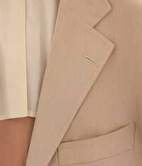 Cesare Attolini Cream Wool Solid Sportcoat - (CAP30719217) - Parent