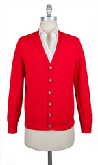 Cesare Attolini Red Sweater - Cardigan - Small/48 - (KW109T12POP)