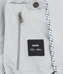 Cesare Attolini Light Gray Solid Windbreaker - (CA11591389) - Parent