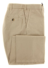 Cesare Attolini Beige Solid Pants - Slim - 40/56 - (CAS10CA17N11)