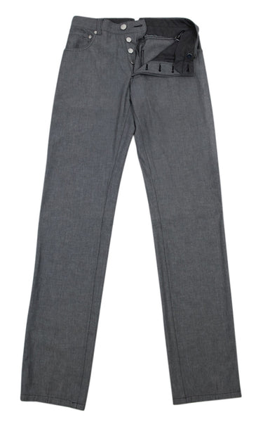 Cesare Attolini Gray Solid Pants - Slim - (CA11220B1311) - Parent