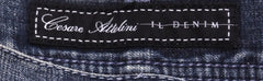 Cesare Attolini Denim Blue Solid Jeans - Slim - (1123) - Parent