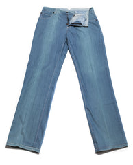 Cesare Attolini Dark Blue Solid Cotton Blend Pants - Slim - 32/48 - (1833)