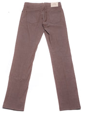 Cesare Attolini Brown Solid Cotton Blend Pants - Slim - (1453) - Parent
