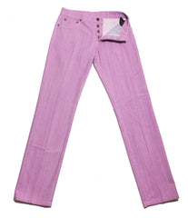 Cesare Attolini Purple Solid Jeans - Slim -  32/48 - (J082620212)