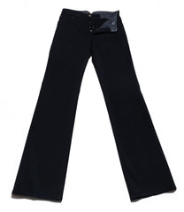 Cesare Attolini Navy Blue Solid Cotton Blend Pants - Slim - 31/47 - (1035)