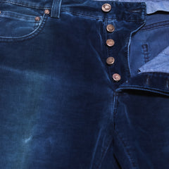 Cesare Attolini Denim Blue Solid Jeans - Slim - (1092) - Parent