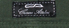 Cesare Attolini Green Solid Cotton Pants - Slim - (1041) - Parent