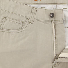 Canali Beige Solid Pants - Slim - (915009062388) - Parent